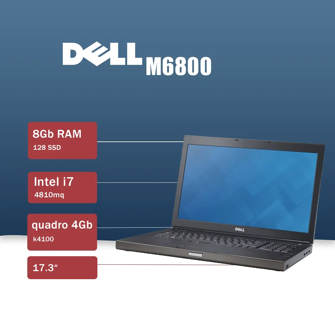 m6800 لپ تاپ استوک Dell m6800