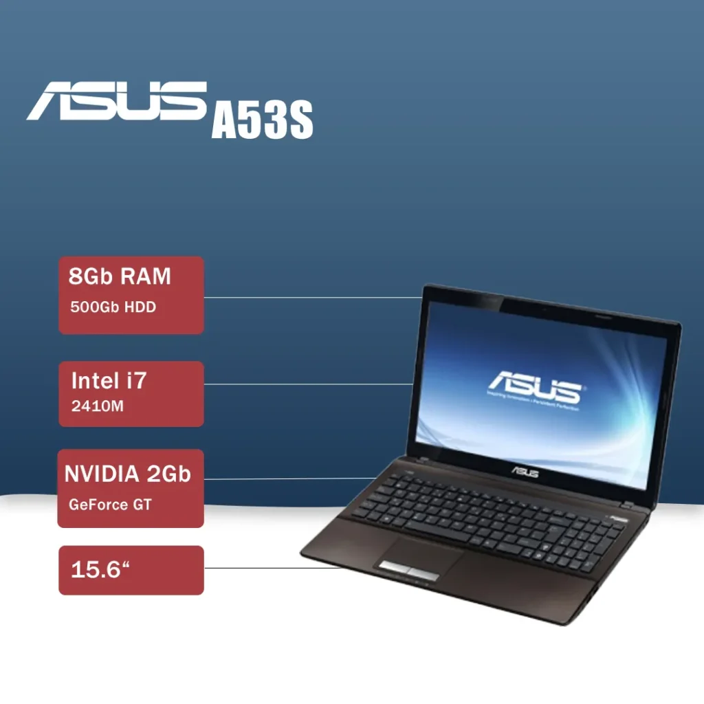 لپ تاپ استوک asus a53s