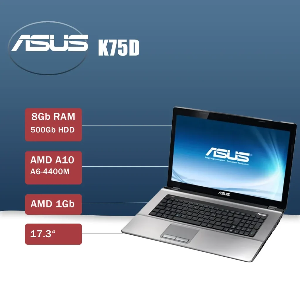 لپ تاپ استوک asus k75d