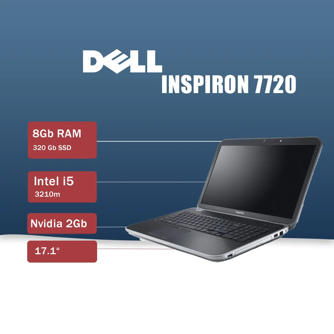 inspiron 7720 لپ تاپ استوک dell inspiron 7720