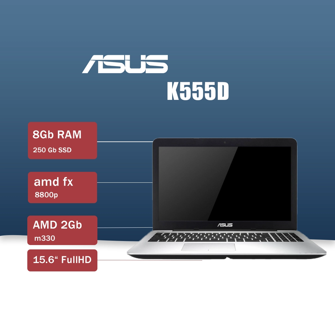 Asus K555D خرید لپ تاپ استوک Asus K555D