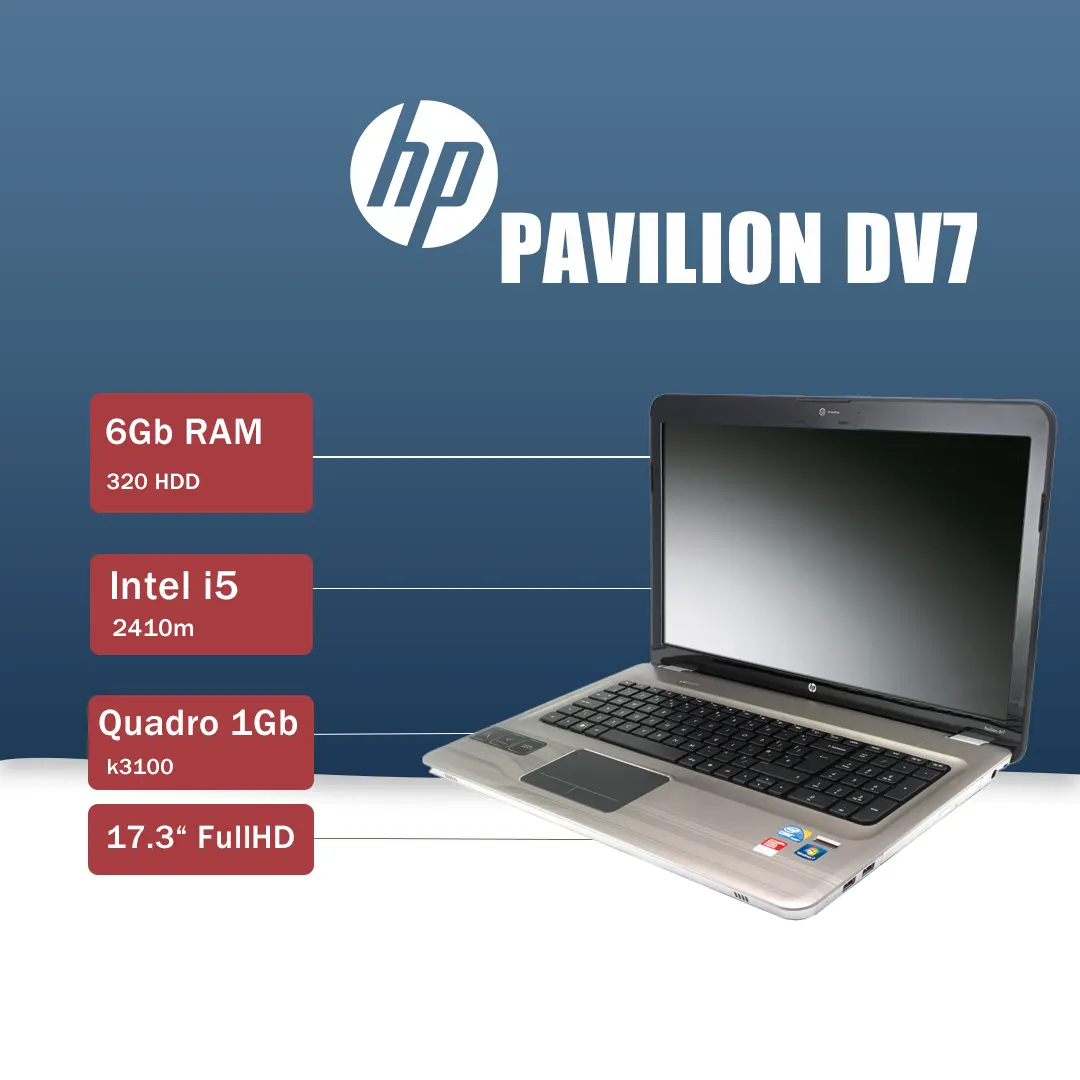 pavilion dv7 لپ تاپ استوک HP Pavilion dv7 - تصویر 1